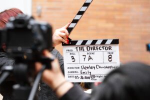film clapperboard cinema