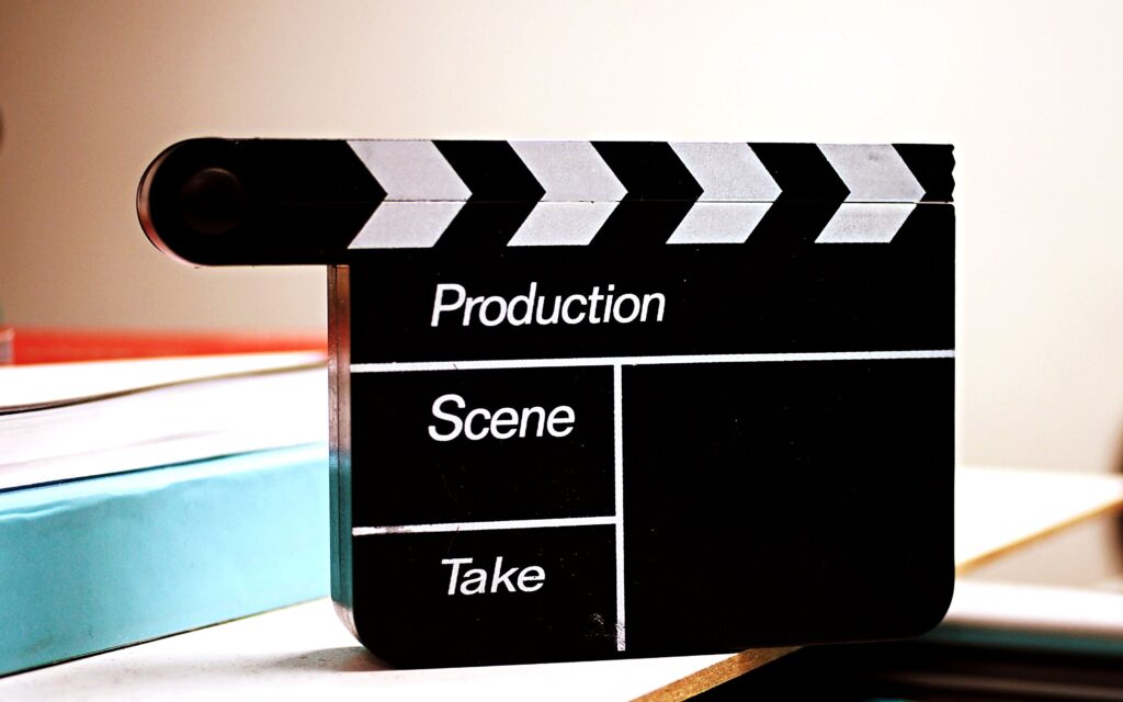 film clapperboard cinema