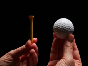golf ball on tee