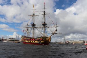 old sailing ship ocean