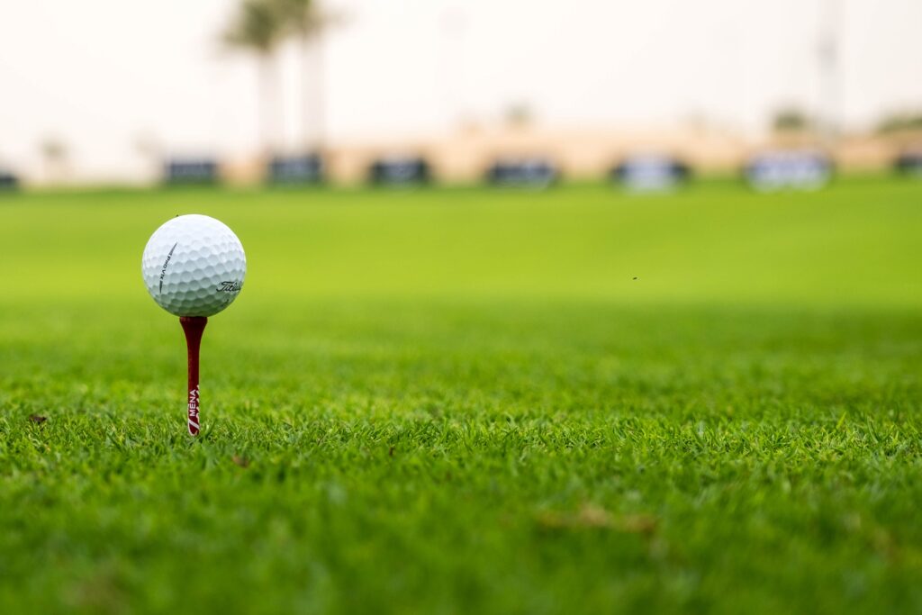 golf ball on tee