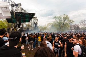 outdoor festival crowd park