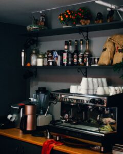 coffee cup cafe counter